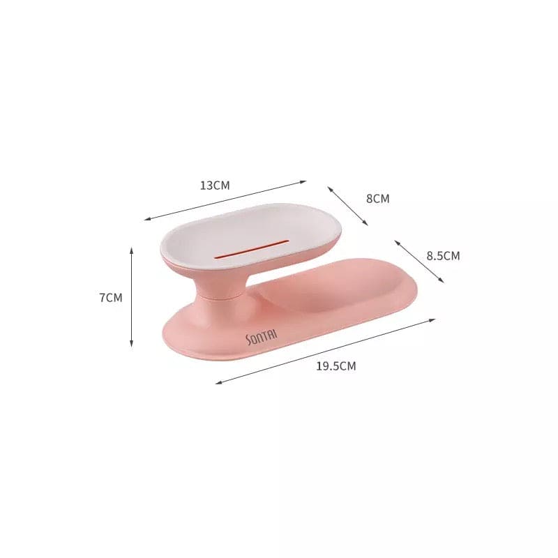 Rotating Double Layer Drain Plastic Soap Holder, Soap Storage Box, 360˚ Degree Rotation Double Layer Bathroom Soap Dish, Household Bathroom Accessories Soap Box Rotating Double Layer Drain Plastic Soap Holder, Soap Storage Box, 360˚ Degree Rotation Double Layer Bathroom Soap Dish, Household Bathroom Accessories Soap Box